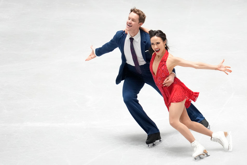 ISU World Champions Madison Chock/Evan Bates (USA) dance to lead at NHK Trophy in Tokyo