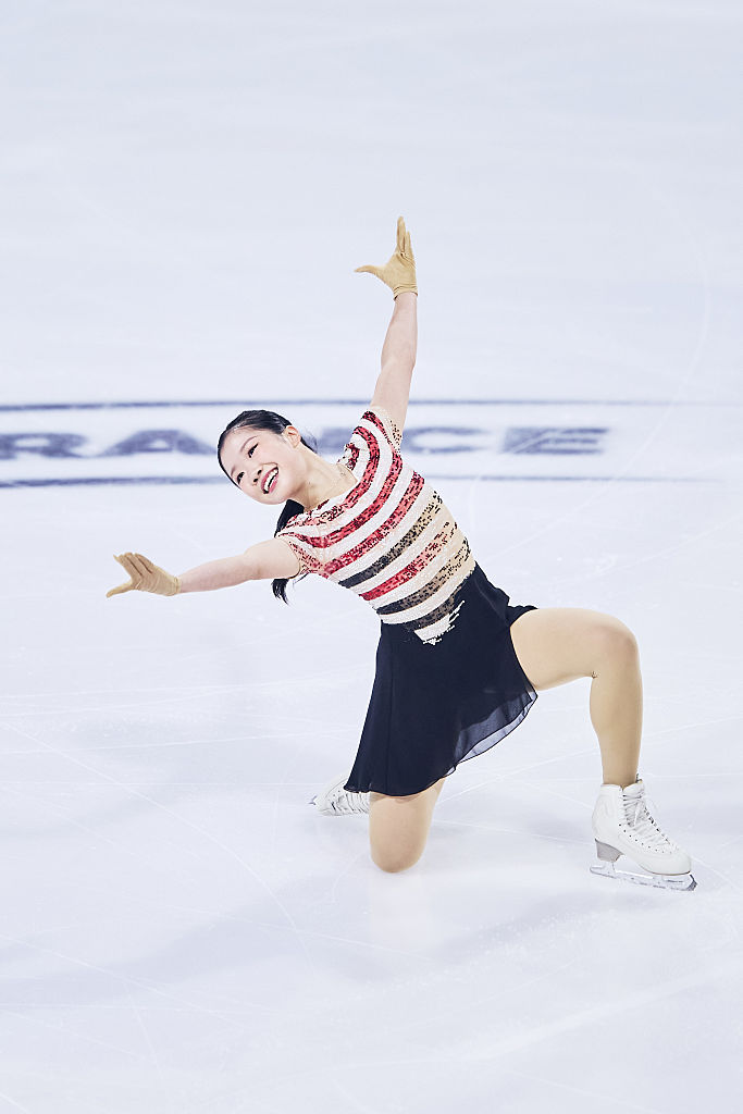 Newcomer Ami Nakai storms to Short Program lead at ISU Grand Prix de France