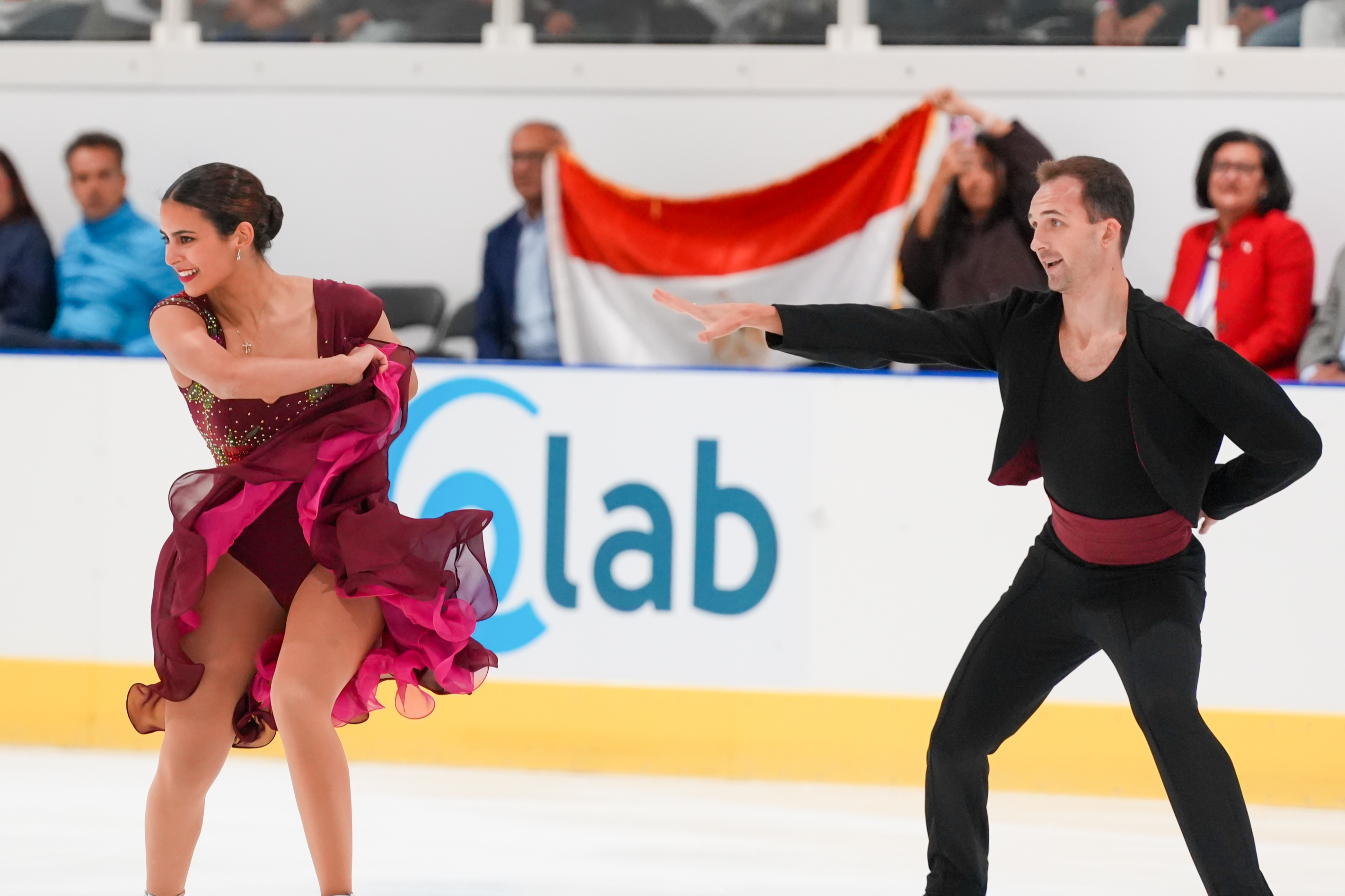 Egypt's First Ice Dance Team: Sophia Farajallah & Maksym Spodyriev